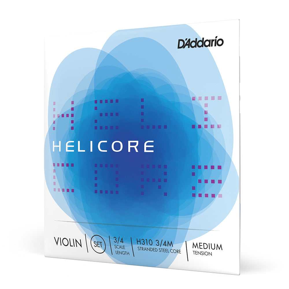 D'Addario H310 3/4M Helicore Violin String Set Medium Tension-accessories-Daddario-Hermes Music