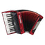 Hohner Bravo II Key Accordion with 48 Bass Buttons - Red-accordion-Hohner- Hermes Music