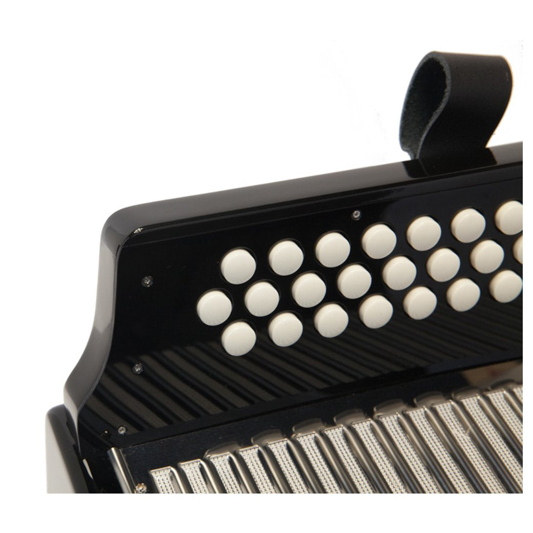 Hohner Corona II Classic GCF Diatonic Accordion in Black-accordion-Hohner- Hermes Music