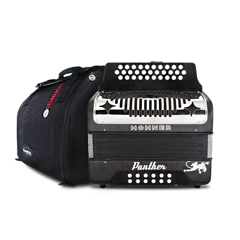 Hohner Panther GCF with Hohner Accordion Bag-bundle-Hohner- Hermes Music