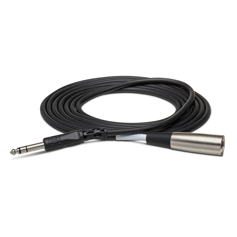 Hosa Technology 1/4 in TRS to XLR3M Balanced Cable 10'-Cables-Hosa Technology- Hermes Music