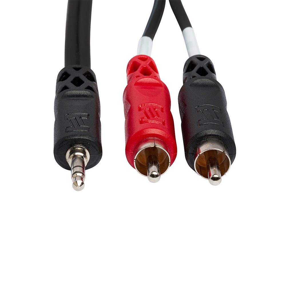 Hosa Technology CMR-206 Stereo Breakout Cable - 3.5mm TRS Male to Left and Right RCA Male - 6 foot-accessories-Hosa Technology- Hermes Music