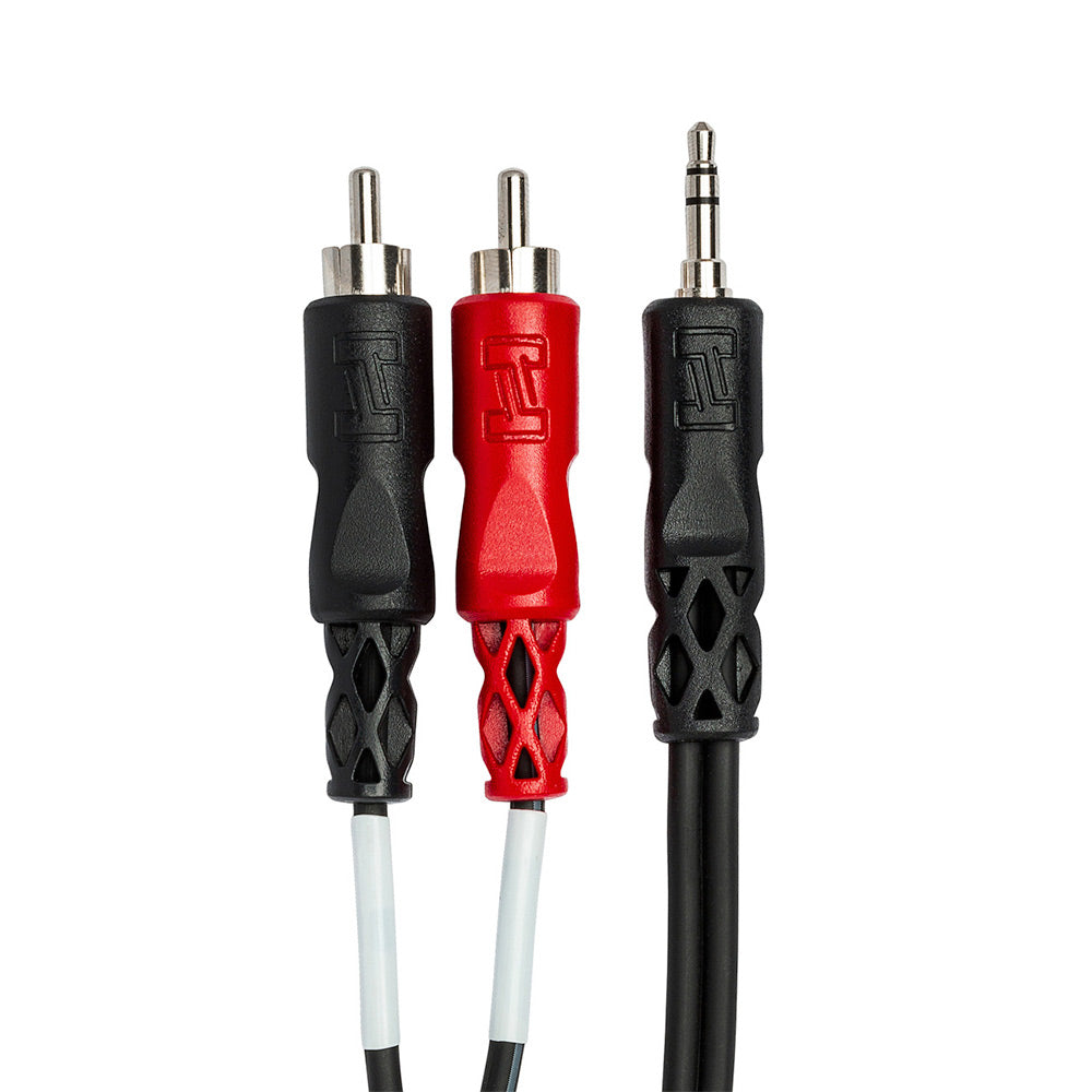 Hosa Technology CMR-206 Stereo Breakout Cable - 3.5mm TRS Male to Left and Right RCA Male - 6 foot-accessories-Hosa Technology- Hermes Music