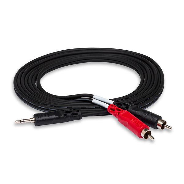 Hosa Technology CMR-206 Stereo Breakout Cable - 3.5mm TRS Male to Left and Right RCA Male - 6 foot-accessories-Hosa Technology- Hermes Music
