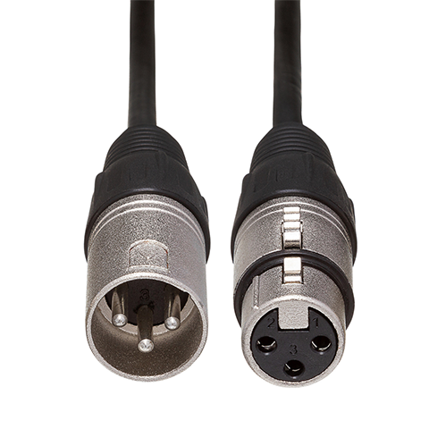 Hosa Technology DMX-303 XLR3M to XLR3F Cable-accessories-Hosa Technology- Hermes Music