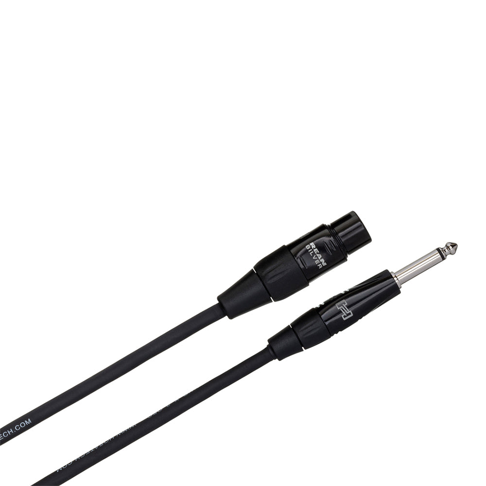 Hosa Technology HMIC-005HZ XLR3F to 1/4 in TS, 20 AWG 5' Microphone Cable-Cables-Hosa Technology- Hermes Music