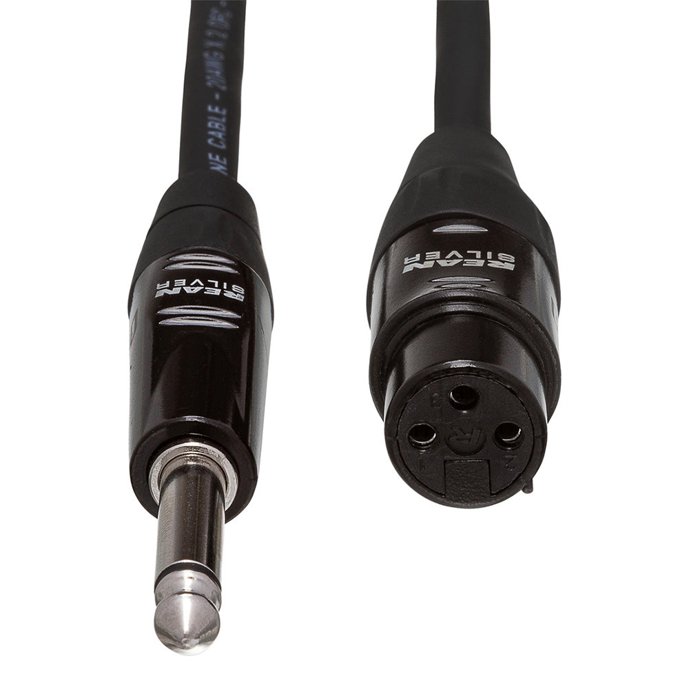 Hosa Technology HMIC-005HZ XLR3F to 1/4 in TS, 20 AWG 5' Microphone Cable-Cables-Hosa Technology- Hermes Music