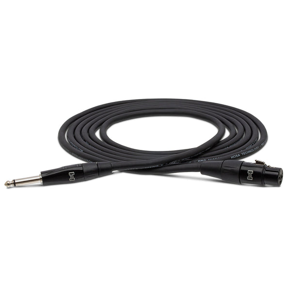 Hosa Technology HMIC-005HZ XLR3F to 1/4 in TS, 20 AWG 5' Microphone Cable-Cables-Hosa Technology- Hermes Music