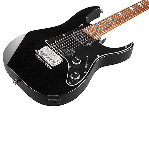 Ibanez GRGM21BKN 3/4 Size Mikro Electric Guitar Black-guitar-Ibanez- Hermes Music