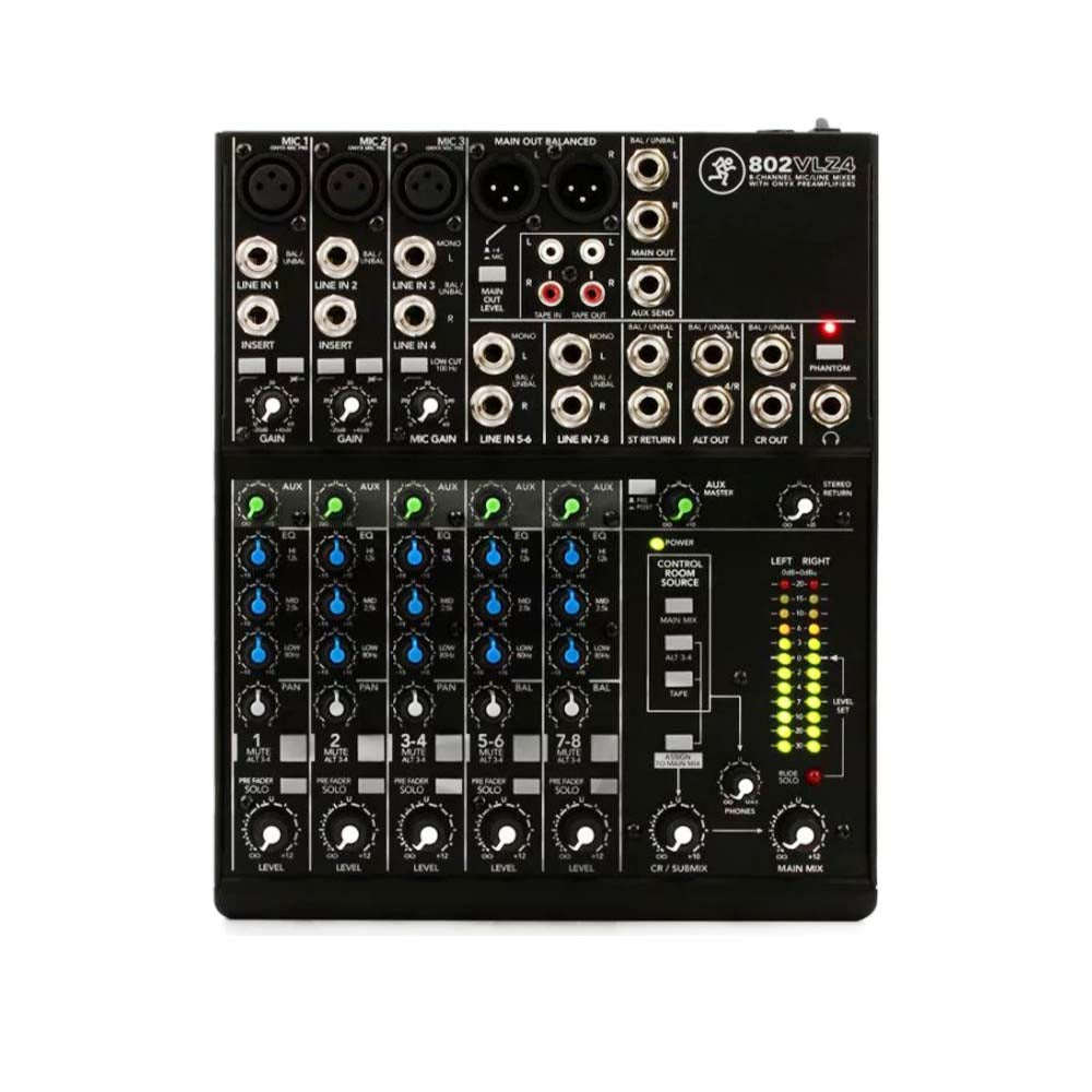 Mackie 802VLZ4 8-channel Analog Mixer-mixer-Mackie- Hermes Music