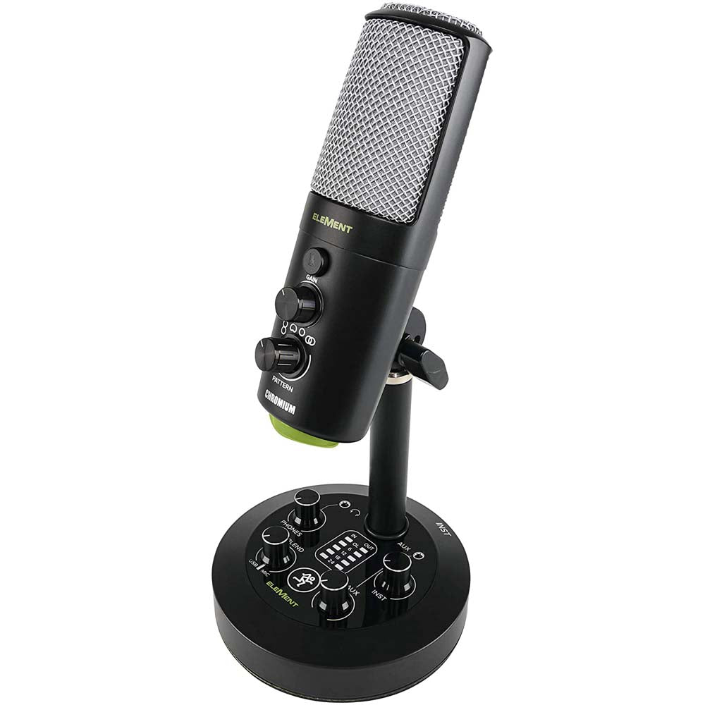 Mackie EM-CHROMIUM USB Condenser Microphone with 2-channel Mixer-microphone-Mackie- Hermes Music