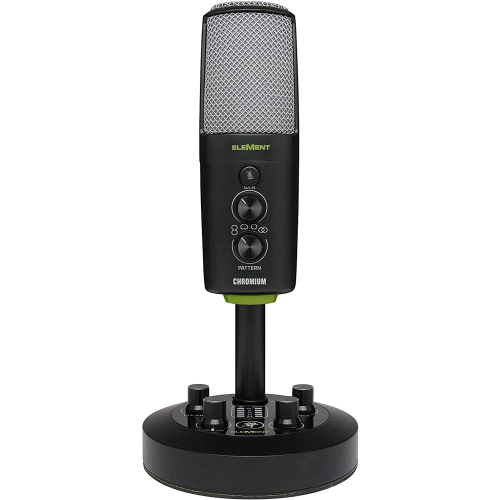 Mackie EM-CHROMIUM USB Condenser Microphone with 2-channel Mixer-microphone-Mackie- Hermes Music