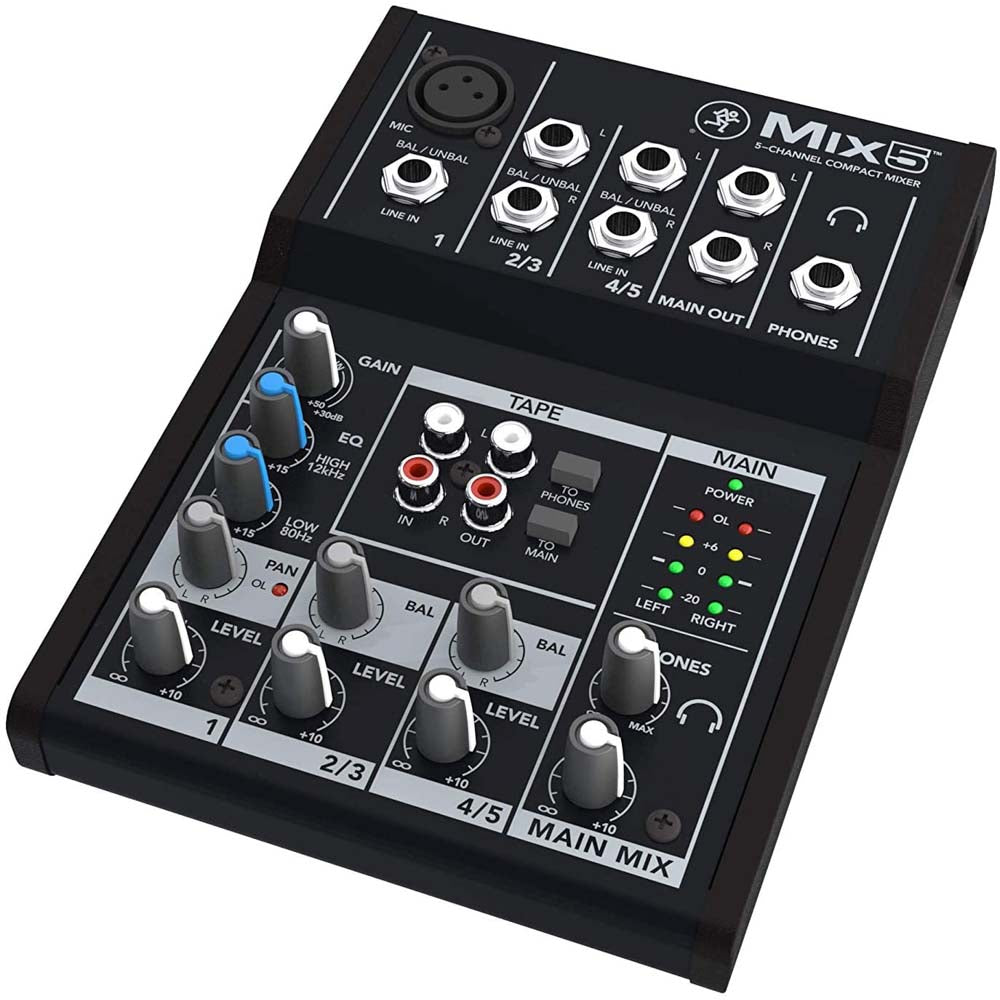 Mackie Mix5 Compact Mixer-mixer-Mackie- Hermes Music