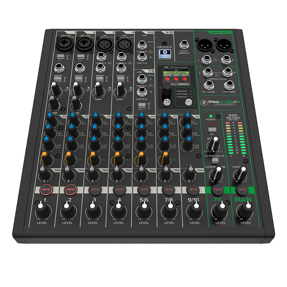 Mackie PROFX10V3+ 10-Channel Analog Mixer w/USB-Mixer-Mackie-Hermes Music