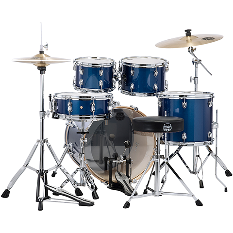 Mapex Venus 5 Piece Fusion Complete Setup VI Blue Sky Sparkle-drumset-Mapex- Hermes Music