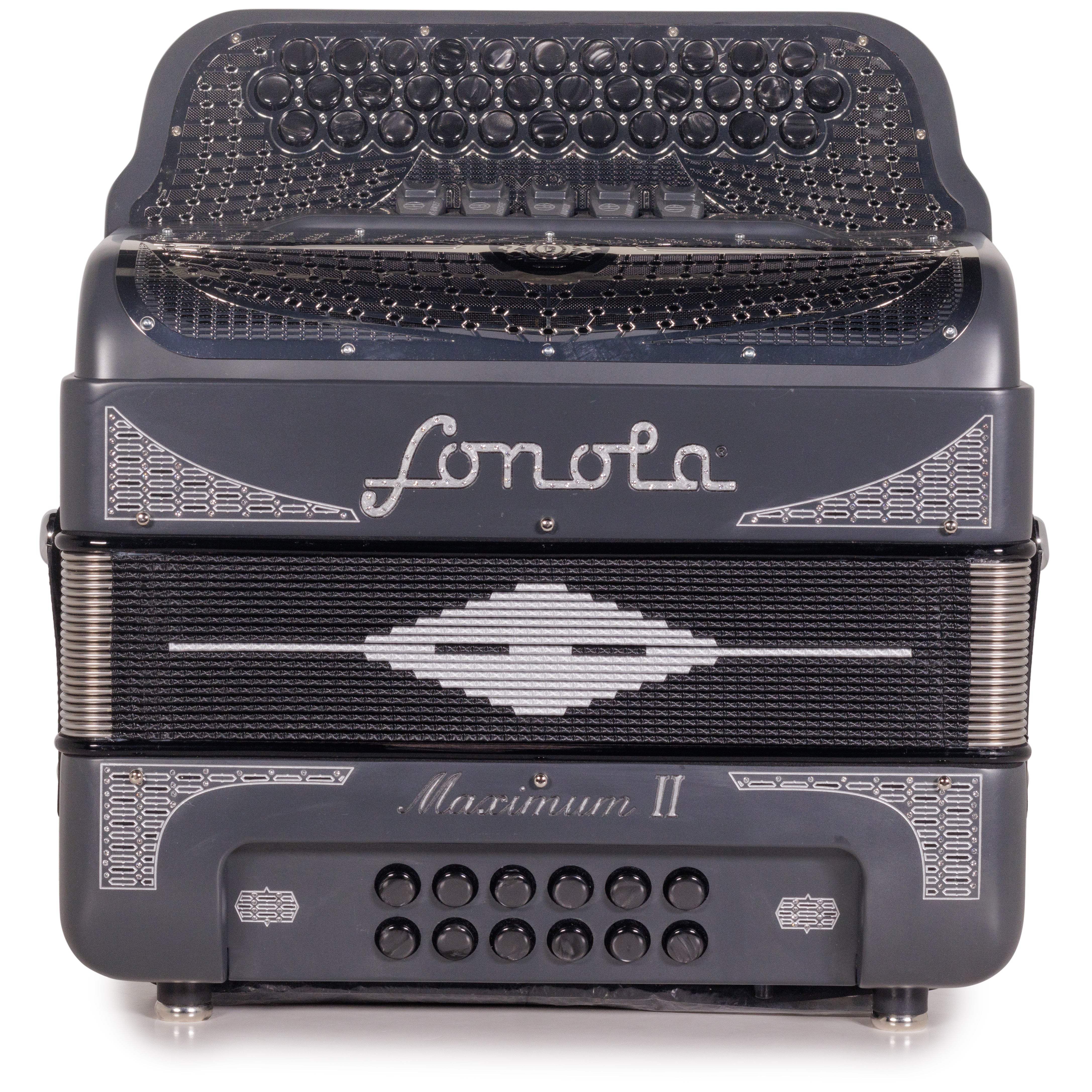 Sonola Maximum II Accordion 5 Switch EAD Matte Gray with Silver-Hermes Music-Hermes Music