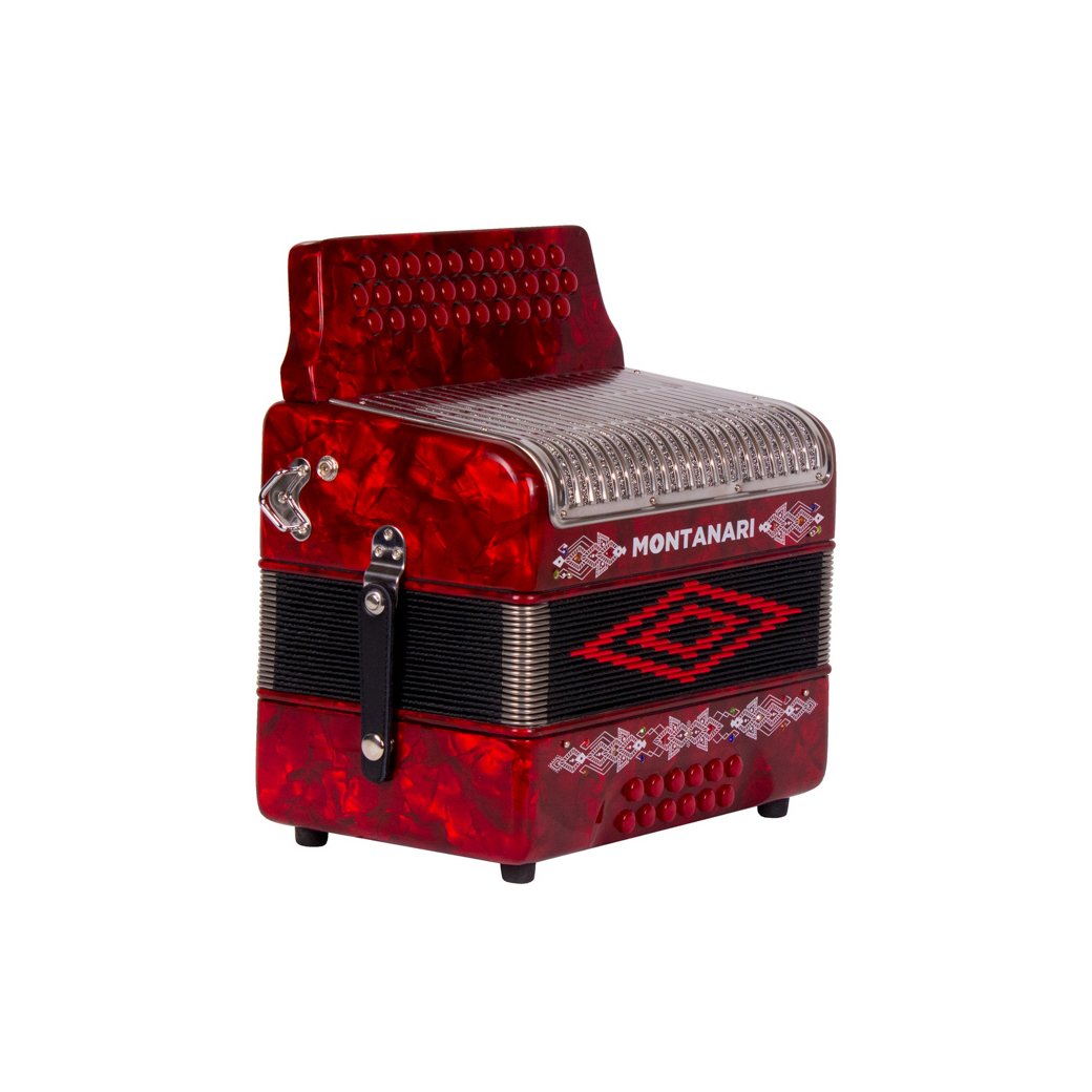 Montanari 3112 MG Accordion EAD Red-accordion-Montanari- Hermes Music