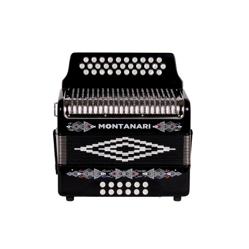 Montanari 3112 MG Accordion GCF Black-accordion-Montanari- Hermes Music