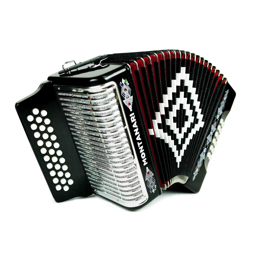 Montanari 3112 MG Accordion GCF Black-accordion-Montanari- Hermes Music