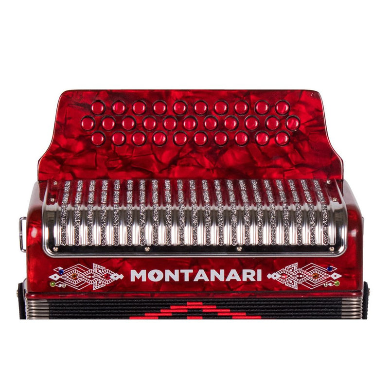 Montanari 3112G Accordion No Switch FBE Includes Cantabella Straps-bundle-Hermes Music- Hermes Music