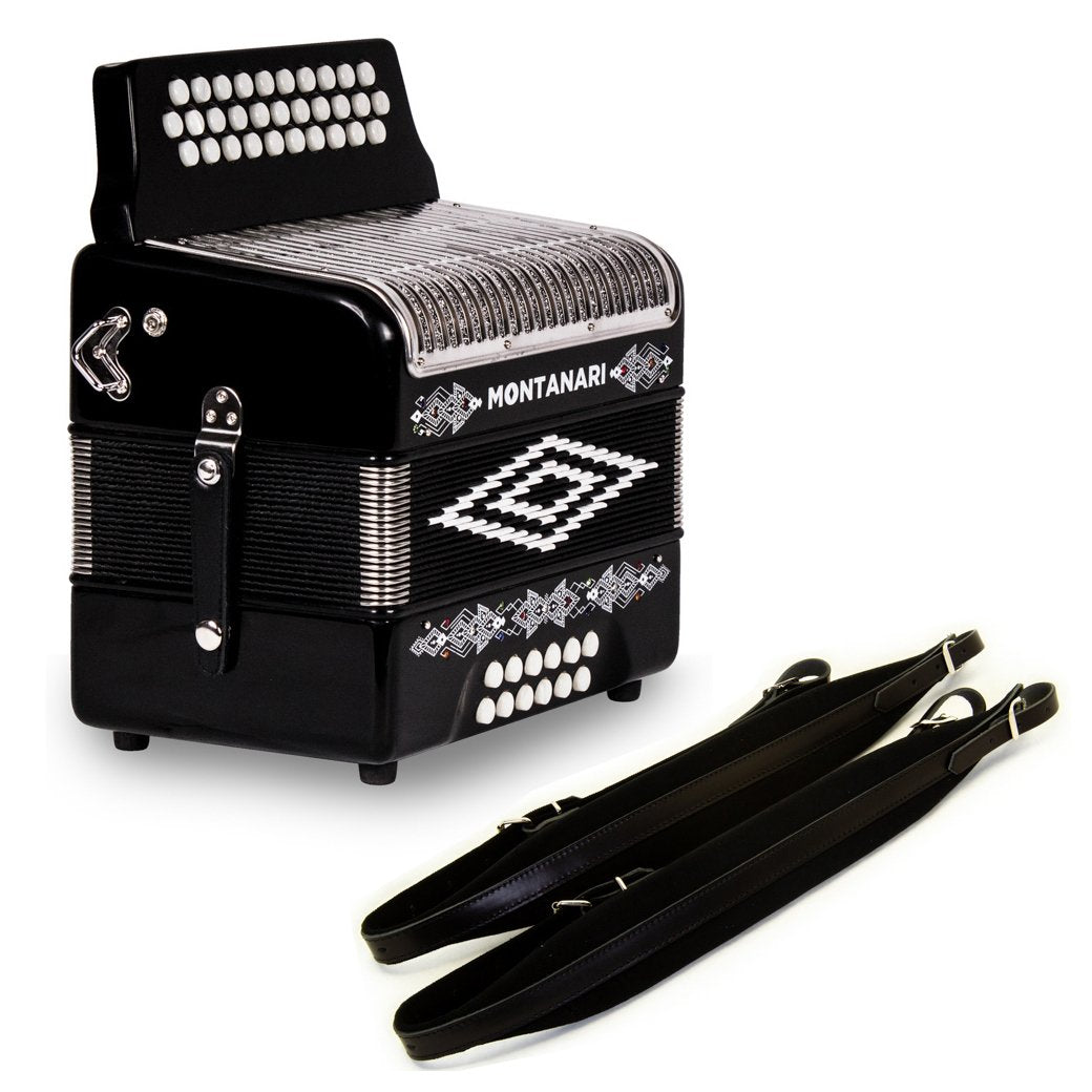 Montanari 3112G Accordion No Switch GCF Includes Cantabella Straps-bundle-Hermes Music- Hermes Music