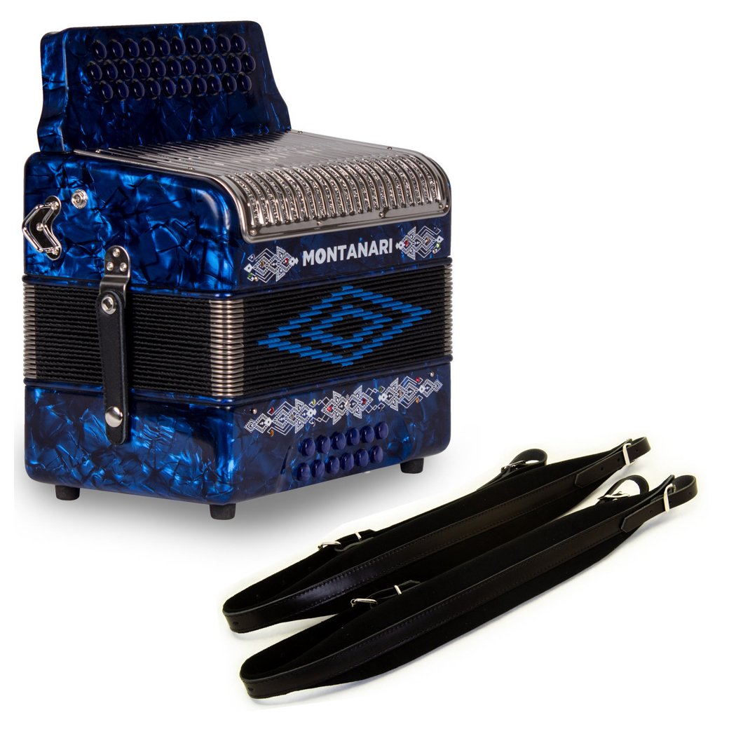 Montanari 3112G Accordion No Switch GCF Includes Cantabella Straps-bundle-Hermes Music- Hermes Music