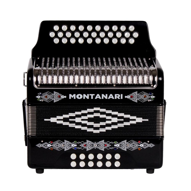 Montanari Bundle of Two No Switch 3112 G Accordions FBE White and GCF Black-bundle-Montanari- Hermes Music