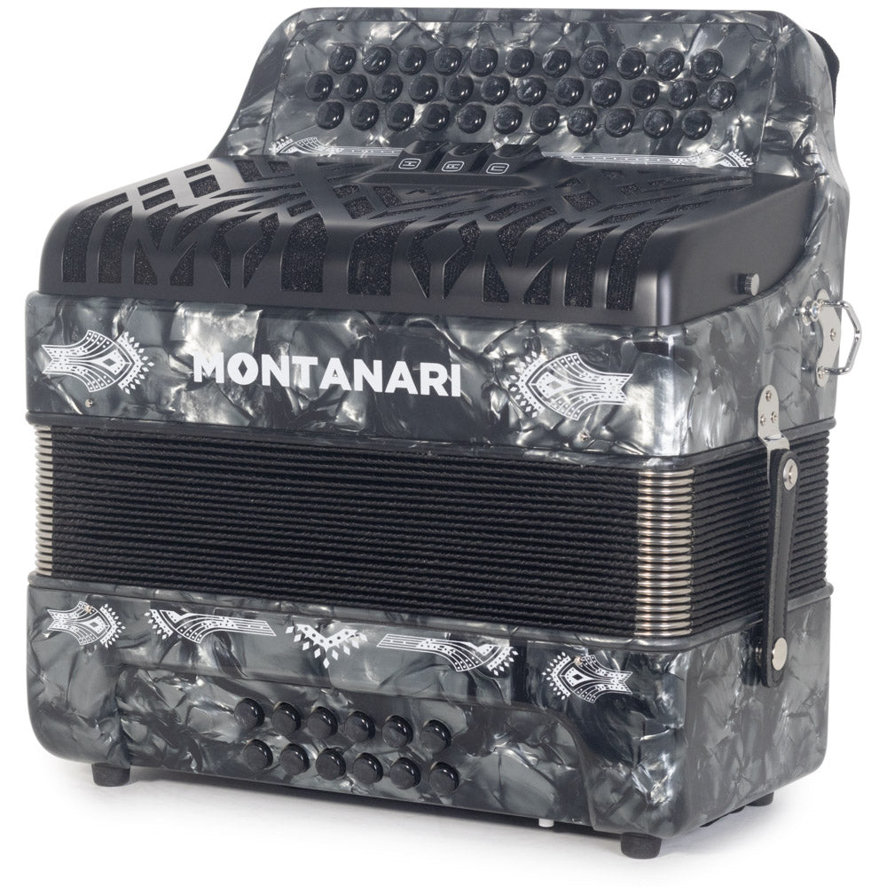 Montanari CM II Accordion 3 Switch 3412 EAD Gray-accordion-Montanari- Hermes Music