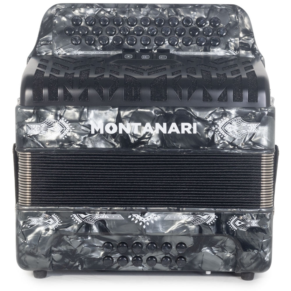 Montanari CM II Accordion 3 Switch 3412 EAD Gray-accordion-Montanari- Hermes Music