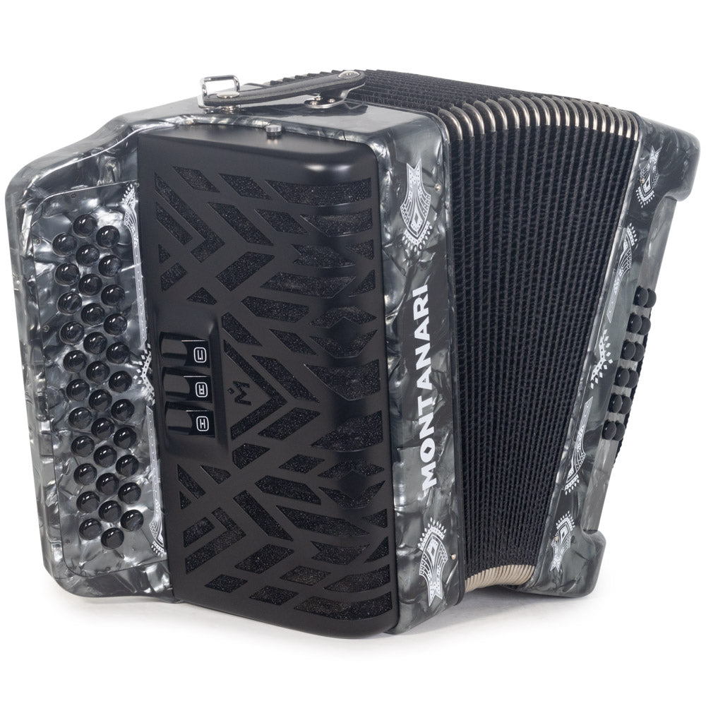 Montanari CM II Accordion 3 Switch 3412 FBE Gray-accordion-Montanari- Hermes Music