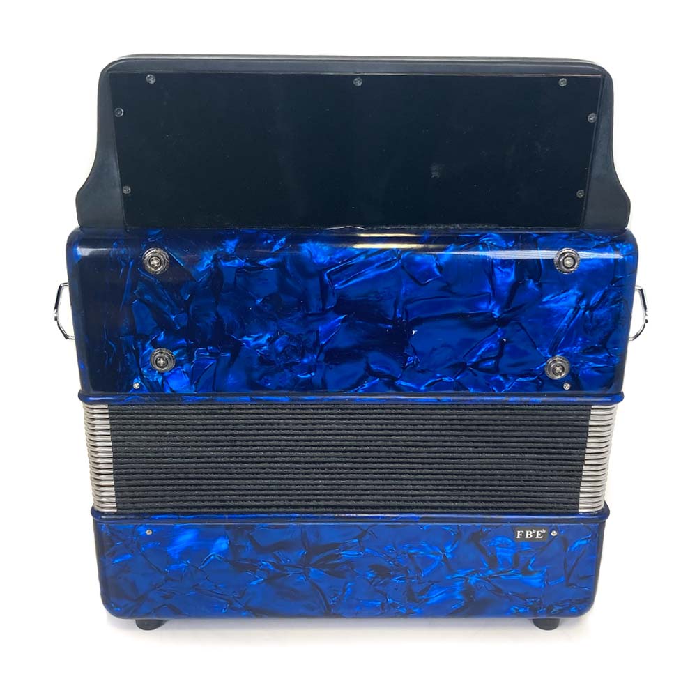 Montanari Vallenato Accordion No Switch FBE Blue-accordion-Montanari- Hermes Music