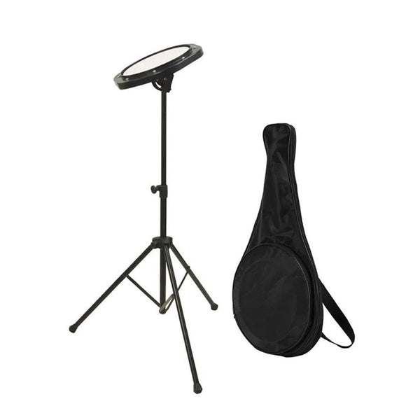 On Stage DFP5500 Drum Practice Pad with Stand and Bag-accessories-On Stage- Hermes Music