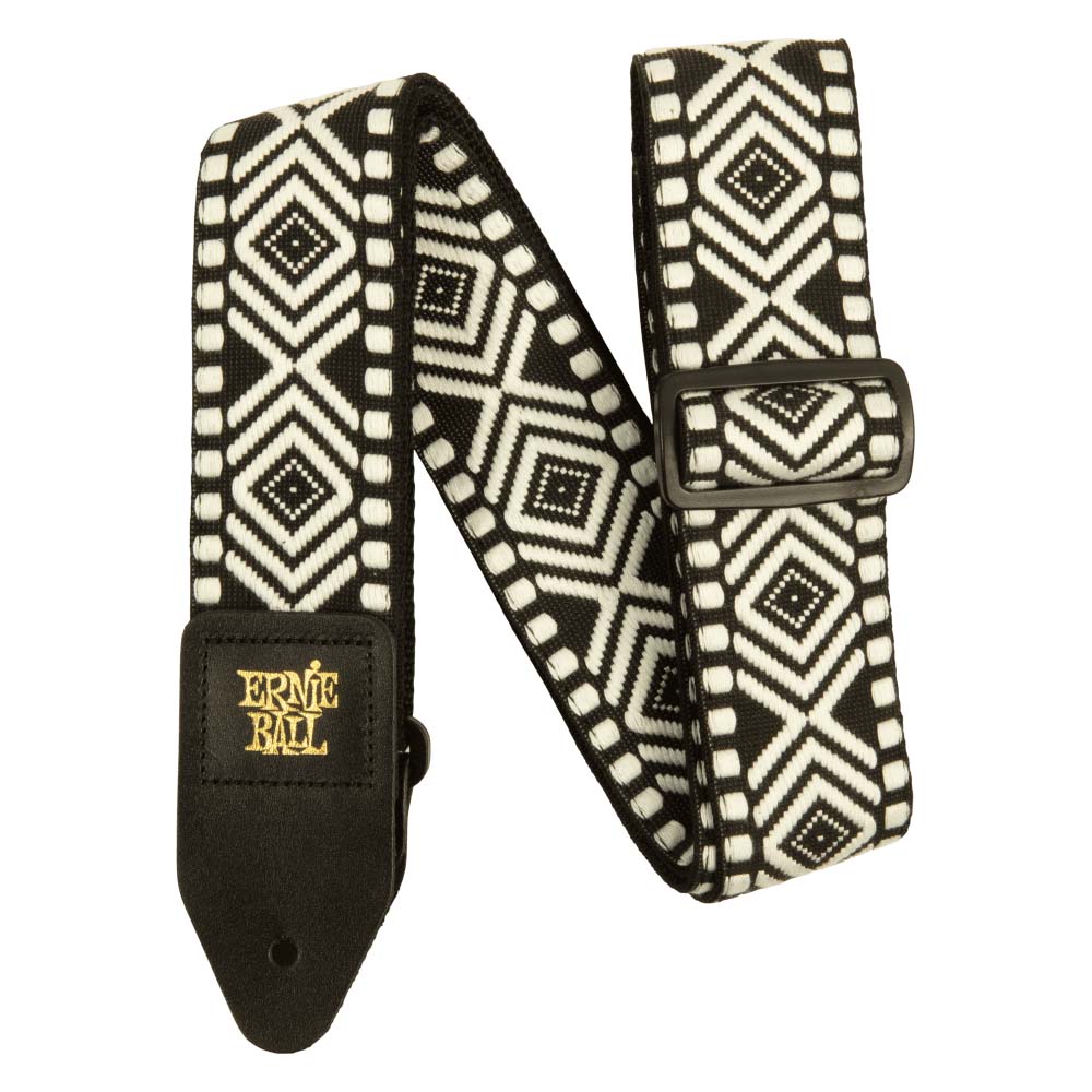 Ernie Ball Classic Jacquard Guitar Strap/Bass Strap - White Savannah-accessories-Ernie Ball-Hermes Music