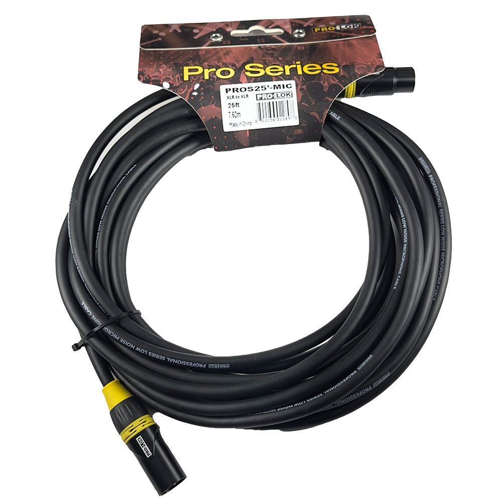 Pro-Lok Pro Series 25' Mic Cable-Microphone Accessories-Pro-Lok-Hermes Music