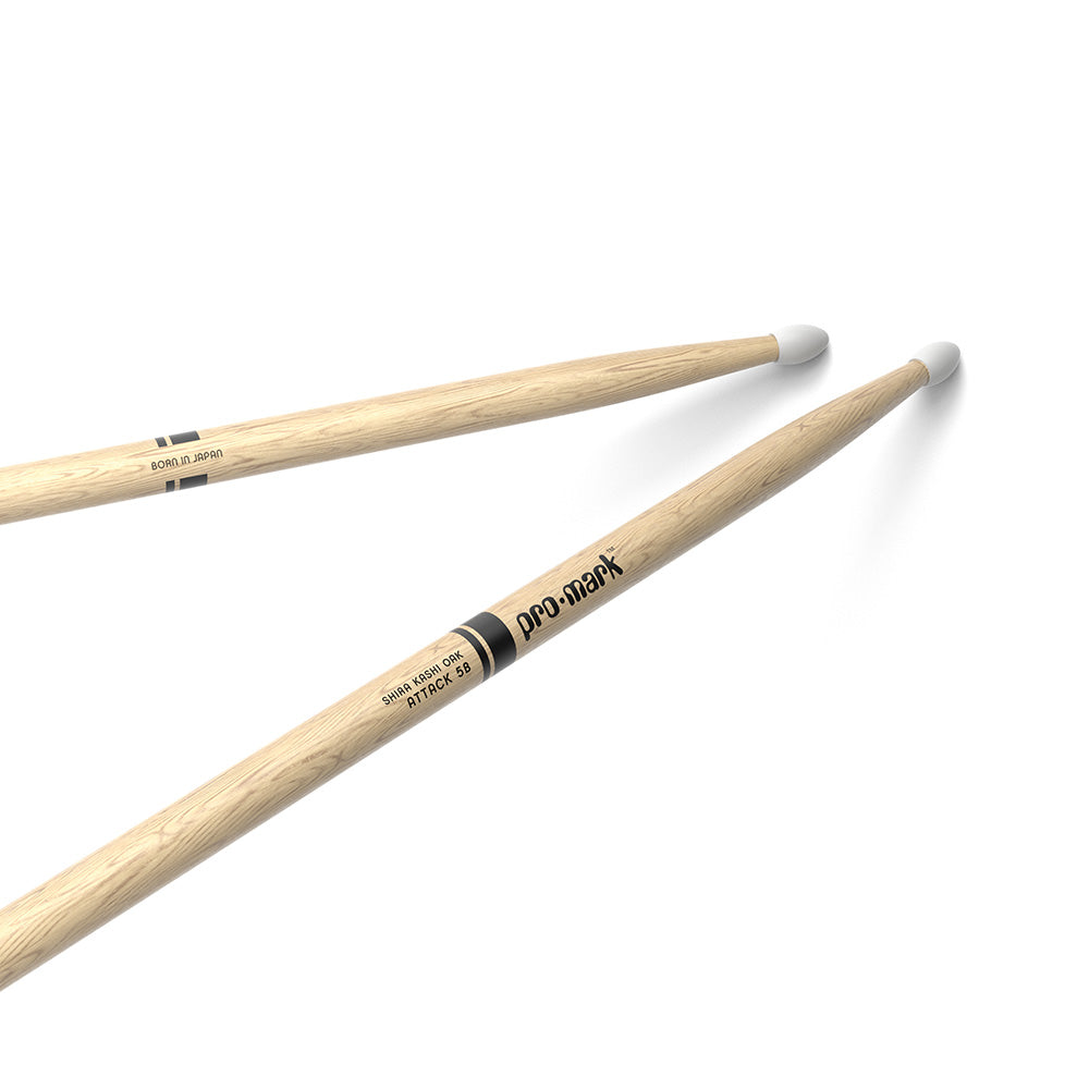 D'Addario PW5BN Shira Kashi Oak 5B Nylon Tip Drumstick-drum sticks-Daddario-Hermes Music