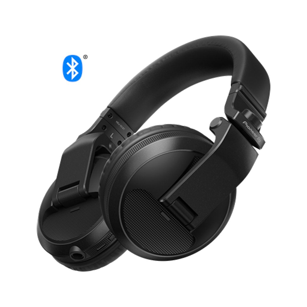 Pioneer HDJ-X5BT Wireless DJ Headphones Metallic Black-headphones-Pioneer- Hermes Music