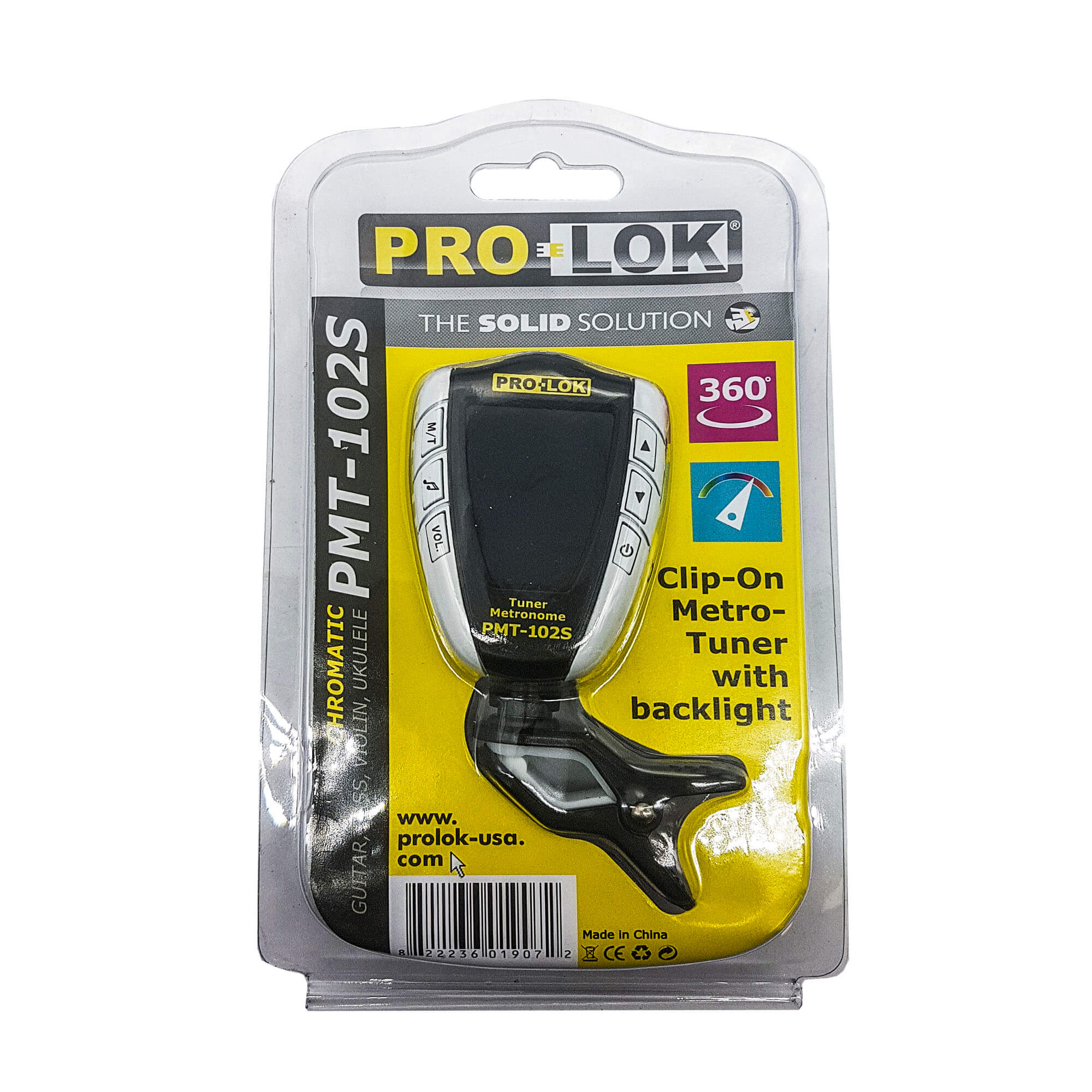 Pro-Lok PMT-102S Chromatic Clip-On Tuner-accessories-Pro-Lok- Hermes Music