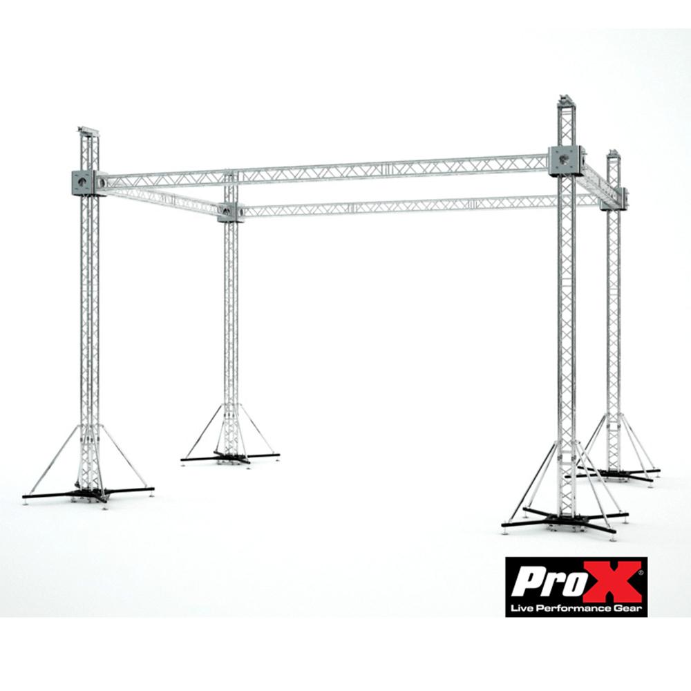 Pro X Stage Flat Roofing System Package With 4 Chain Hoists-trussing-ProX- Hermes Music