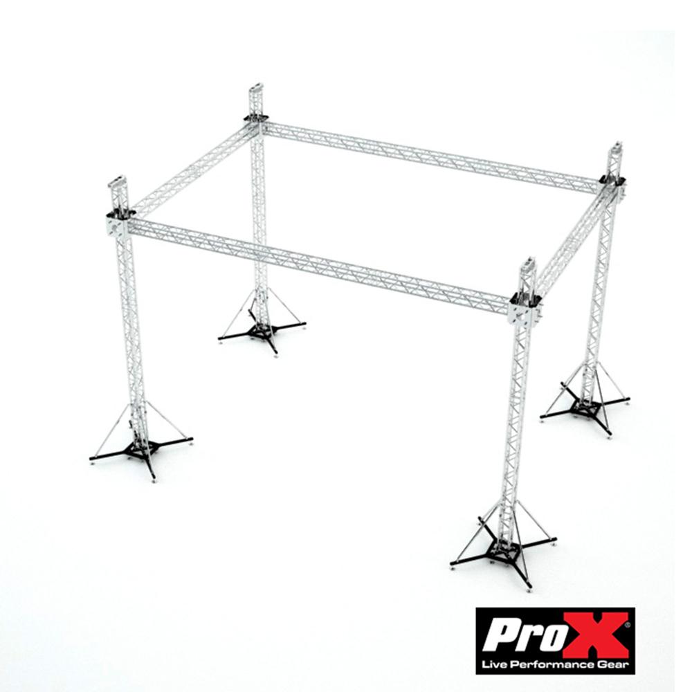 Pro X Stage Flat Roofing System Package With 4 Chain Hoists-trussing-ProX- Hermes Music