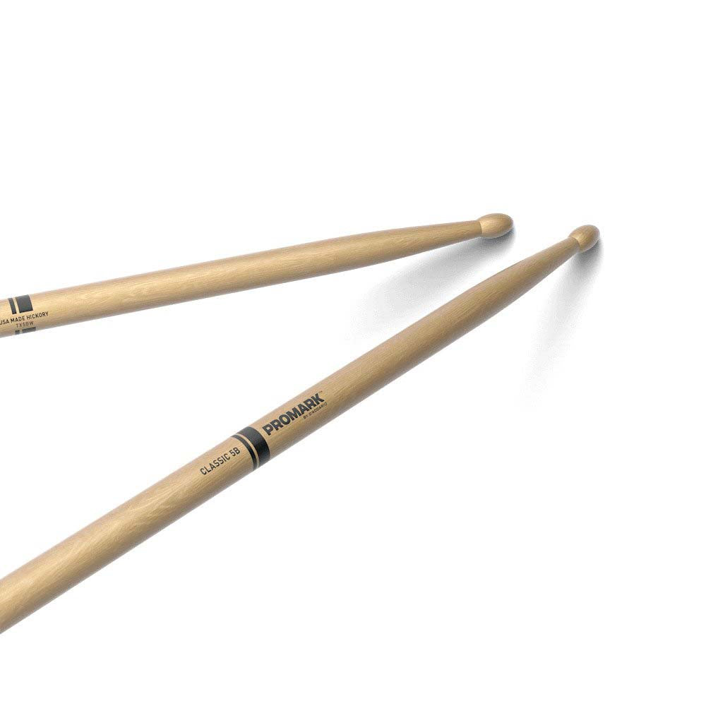 Promark TX5BW American Hickory Wood Tip Drumsticks-accessories-Daddario- Hermes Music