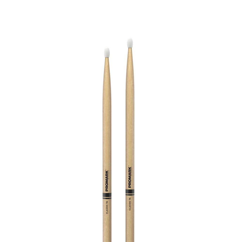 Promark TX7AN American Hickory Nylon Tip Drumsticks-accessories-Daddario- Hermes Music