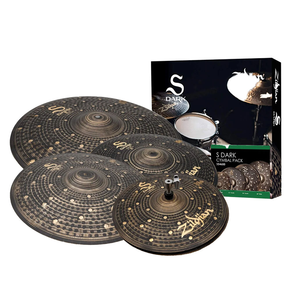 Zildjian SD4680 S Dark Cymbal Pack-cymbals-Zildjian-Hermes Music