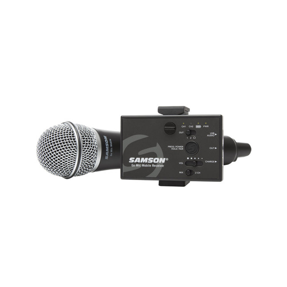 Samson SWGMMSHHQ8 Go Mic Mobile Digital Wireless System with Q8 Dynamic Handheld Mic/Transmitter-microphone-Samson- Hermes Music