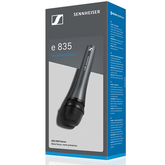 Sennheiser E835 Handheld Cardioid Microphone with Clip-microphone-Sennheiser- Hermes Music