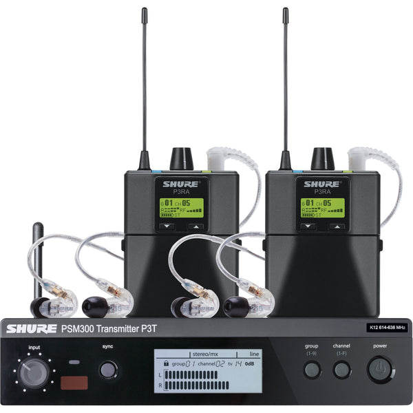 Shure PSM 300 Twin-Pack Pro Wireless In-Ear Monitor Kit-Stage Equipment-Shure- Hermes Music