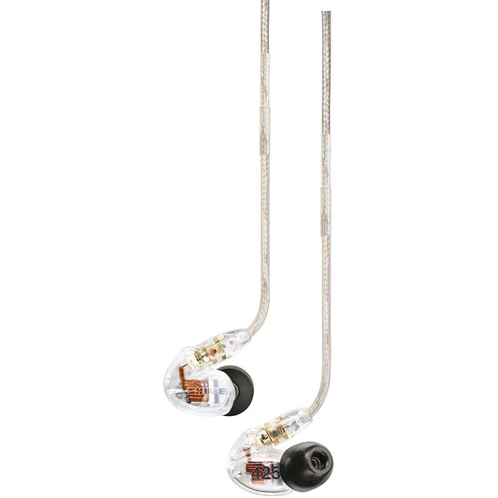 Shure SE425 Sound Isolating In-Ear Stereo Headphones (Clear)-headphones-shure- Hermes Music