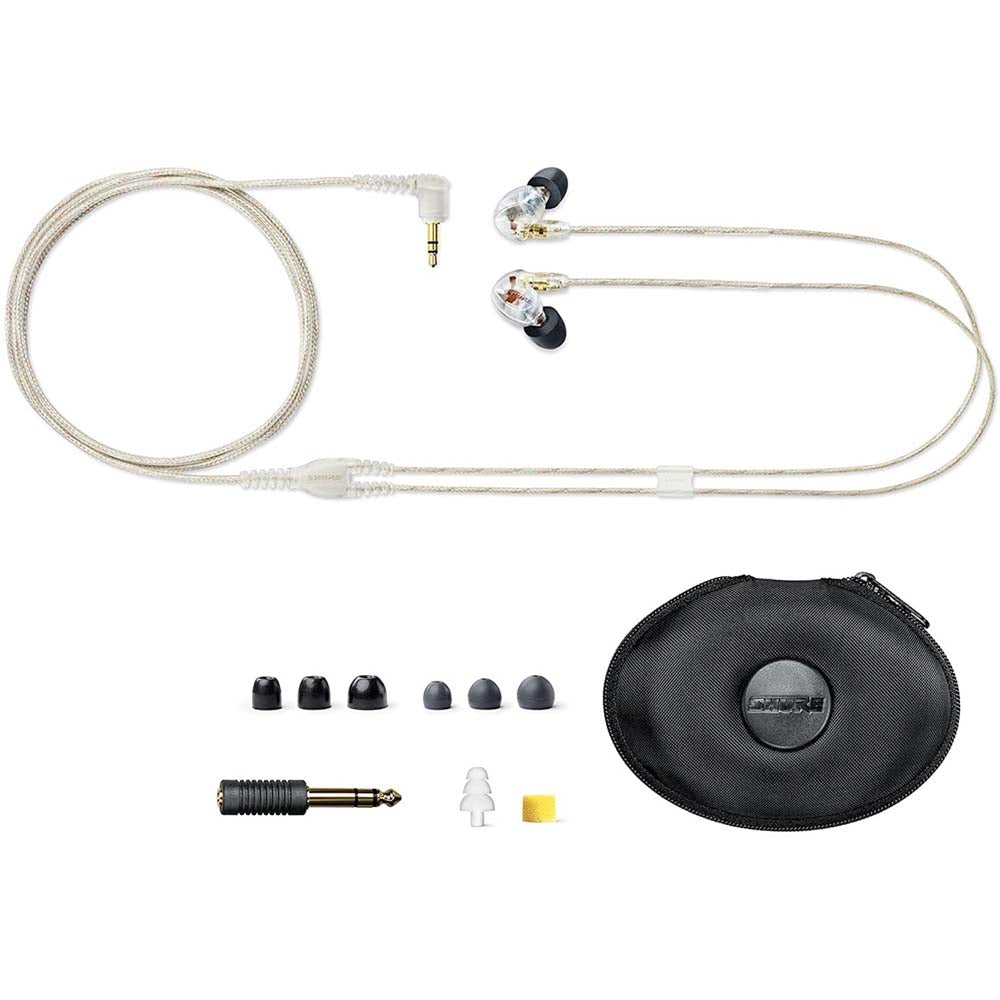 Shure SE425 Sound Isolating In-Ear Stereo Headphones (Clear)-headphones-shure- Hermes Music