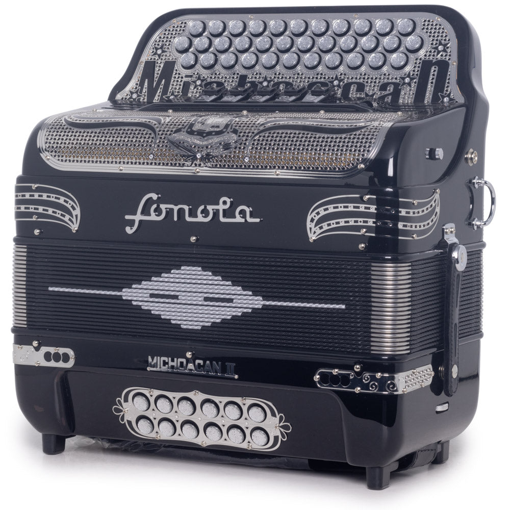 Sonola Michoacan Special Edition Accordion 5 Switch FBE Black-accordion-Sonola- Hermes Music