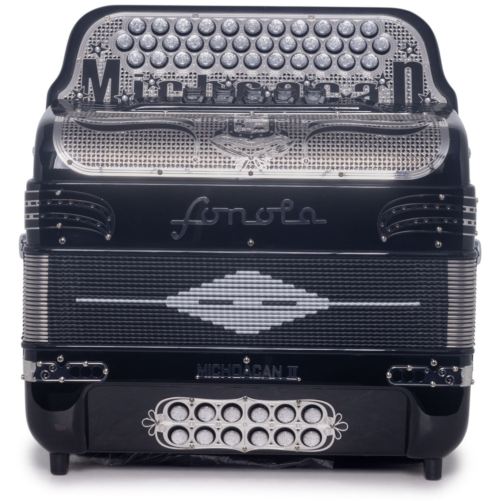 Sonola Michoacan Special Edition Accordion 5 Switch FBE Black-accordion-Sonola- Hermes Music