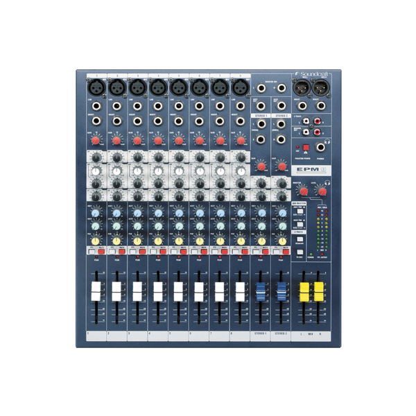 Soundcraft EPM8 High Performance 10-Channel Analog Mixer EPM Series-mixer-Soundcraft- Hermes Music